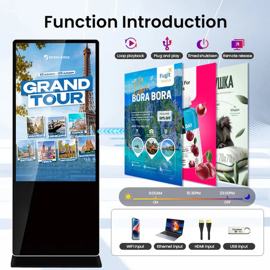 ZhiYu 43 Inch Portrait Digital Signage Display: A Smart Digital Advertising Solution for Modern Businesses