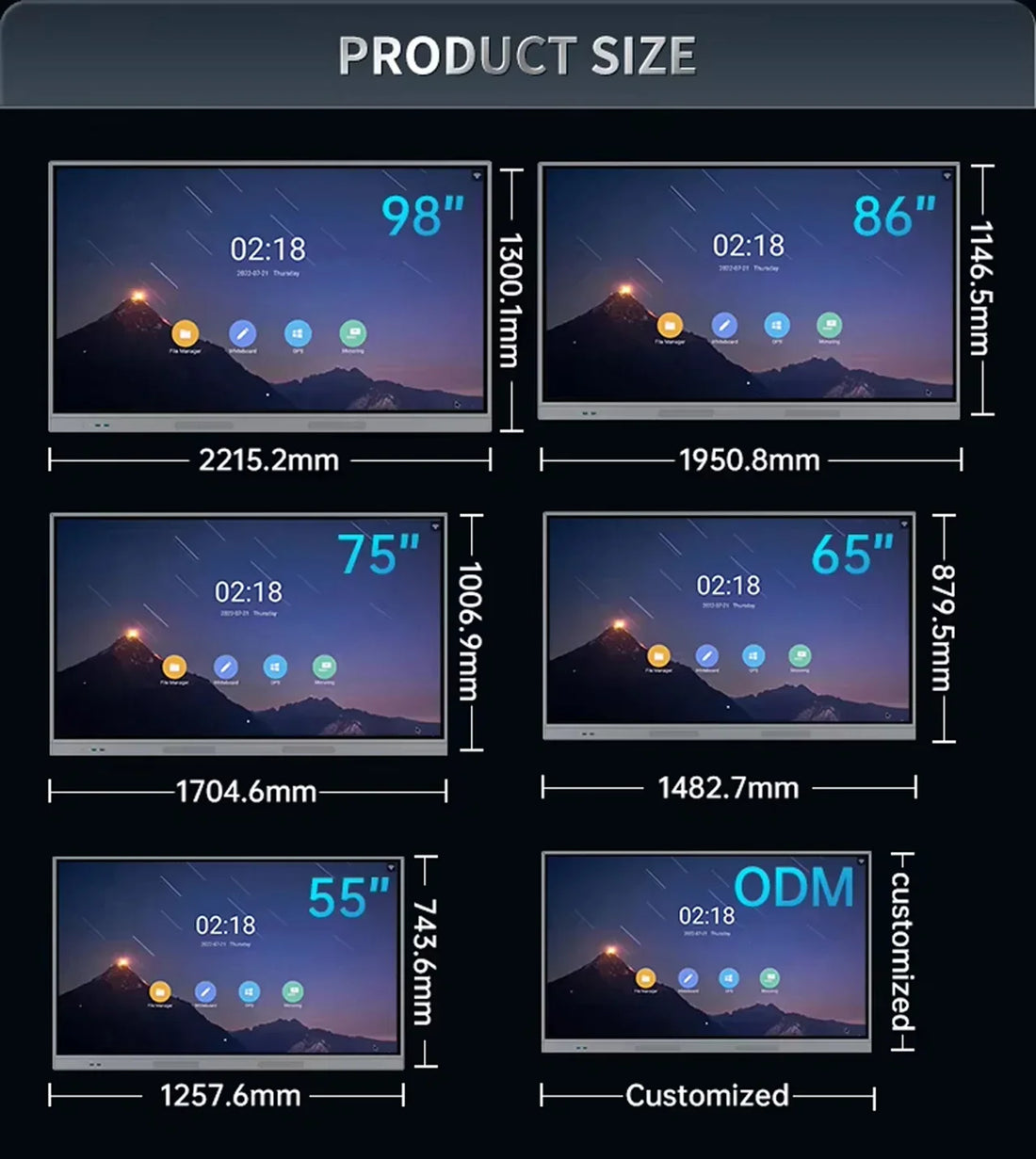 75 Inch Smart Board for Schools | Interactive Teaching Display & Meeting Room Solution