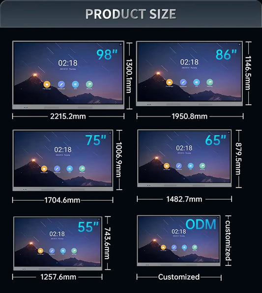 75 Inch Smart Board for Schools | Interactive Teaching Display & Meeting Room Solution