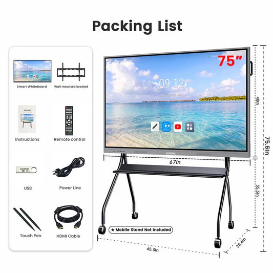 ZhiYu 55 Inch Interactive Flat Panel Smart Board: Smart Classroom & Meeting Room Solution