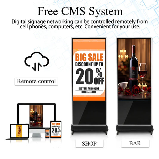 ZhiYu 50'' Digital Signage Interactive Touchscreen Display Kiosk