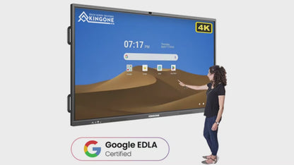 ZhiYu 55 Inch 4K Interactive Flat Panel Smart Board | Dual OS Android 14 & Windows 10